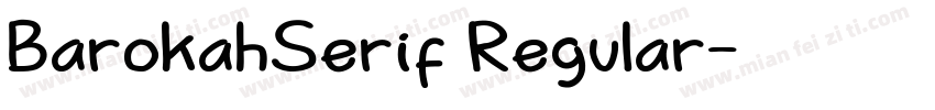 BarokahSerif Regular字体转换
